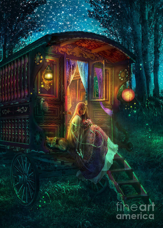 Gypsy Art Print featuring the photograph Gypsy Firefly by MGL Meiklejohn Graphics Licensing
