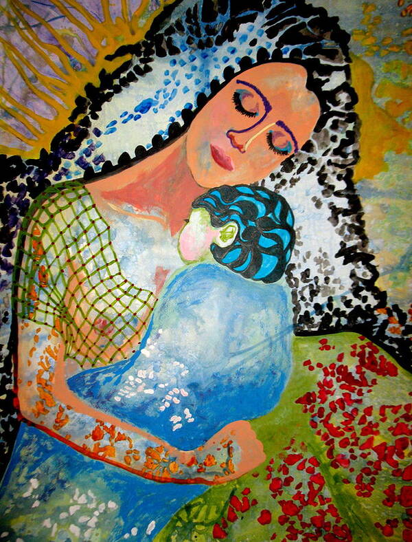 Woman Art Print featuring the painting Her Love by Amy Sorrell