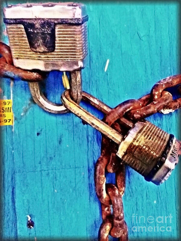 Lock Art Print featuring the photograph Hold on Tight by James Aiken