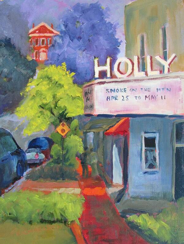 Dahlonega Art Print featuring the painting Holly Theatre by Susan Richardson