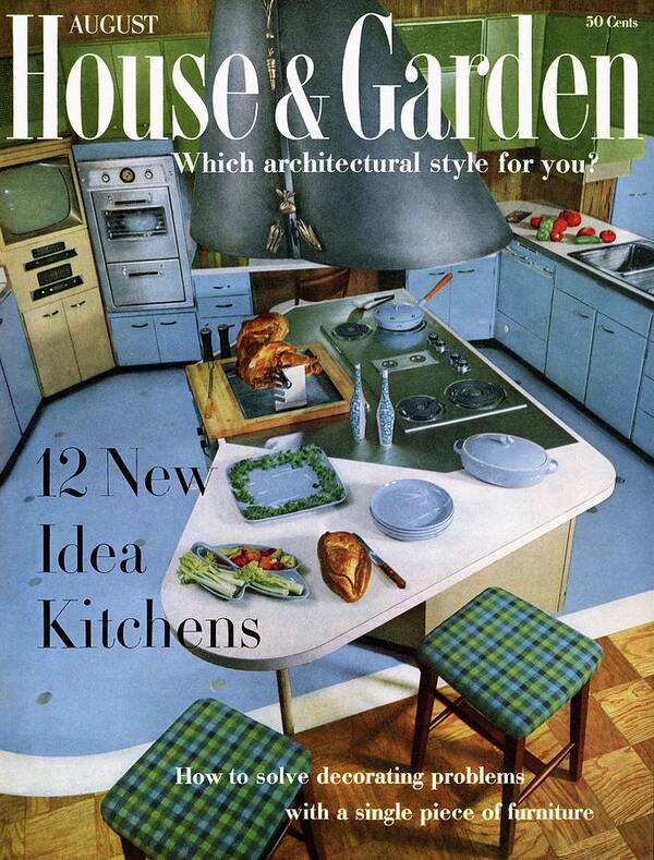 Interior Art Print featuring the photograph House And Garden Kitchen Ideas Issue by George De Gennaro