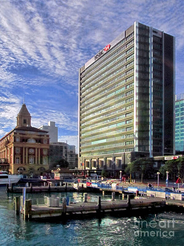 Hsbc Building Art Print featuring the photograph HSBC Building-Auckland by Jennie Breeze
