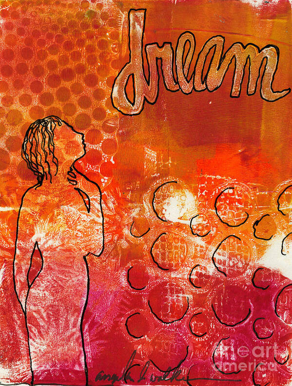 Printing Art Print featuring the painting I Too Have A Dream by Angela L Walker