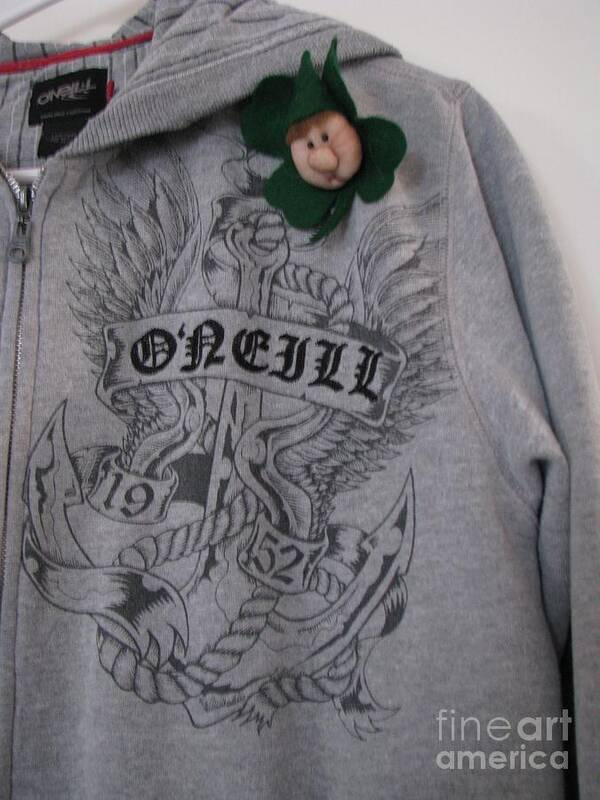 Oneill Hoody Art Print featuring the photograph Irish Oh Yeah by Judyann Matthews