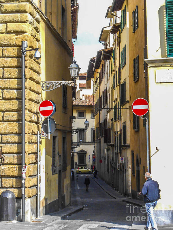 Alley Art Print featuring the photograph Italian Alley by Elizabeth M