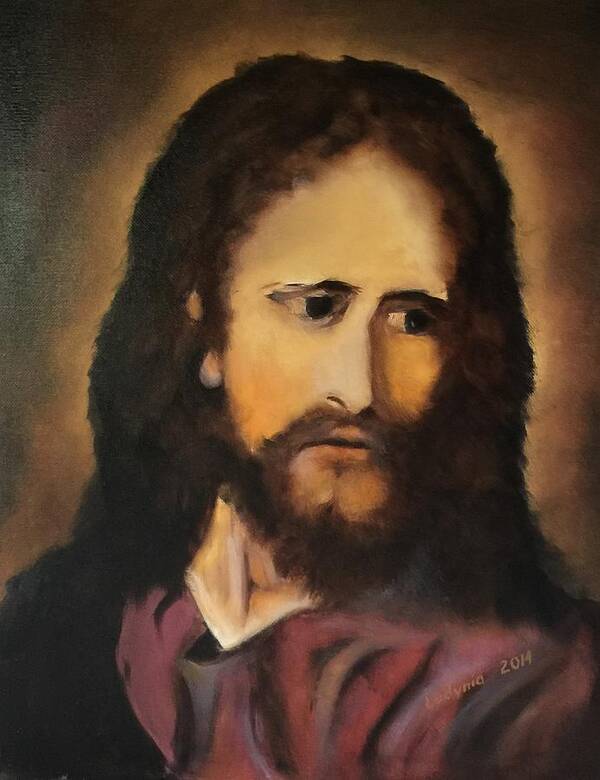 Art Art Print featuring the painting Jesus Christ by Ryszard Ludynia