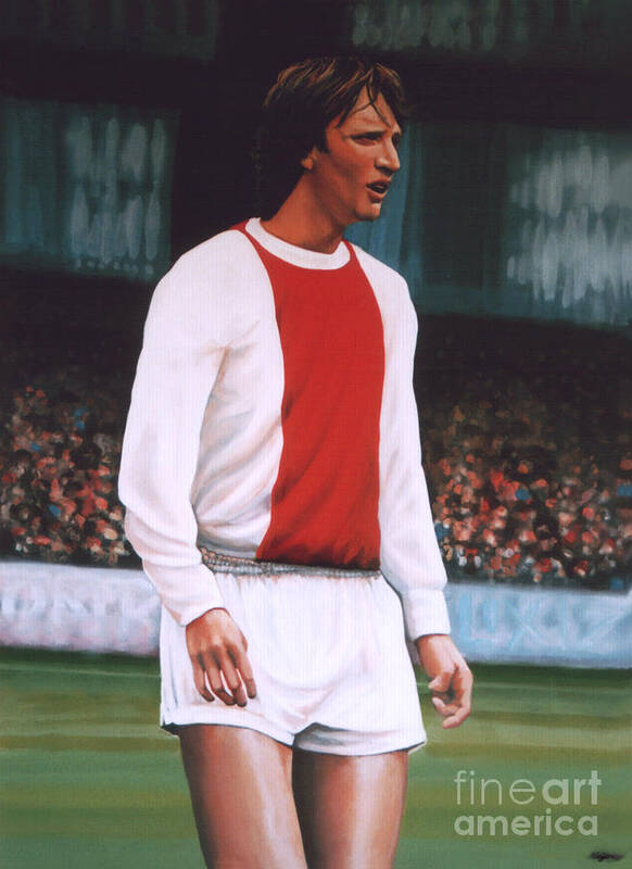 Johan Cruijff Art Print featuring the painting Johan Cruijff by Paul Meijering