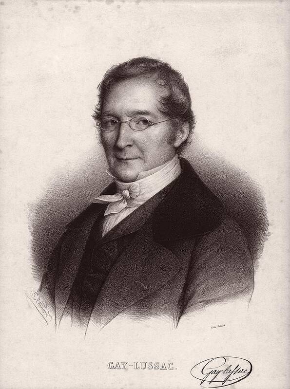 Joseph Louis Gay-lussac Art Print featuring the photograph Joseph Louis Gay-Lussac, French chemist by Science Photo Library