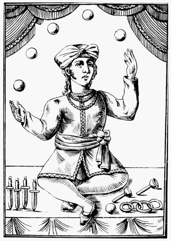 18th Century Art Print featuring the painting Juggler, 18th Century by Granger