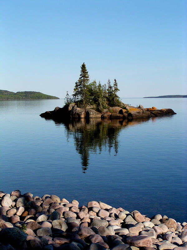 Lake Art Print featuring the photograph Karin Island - Photography by Gigi Dequanne