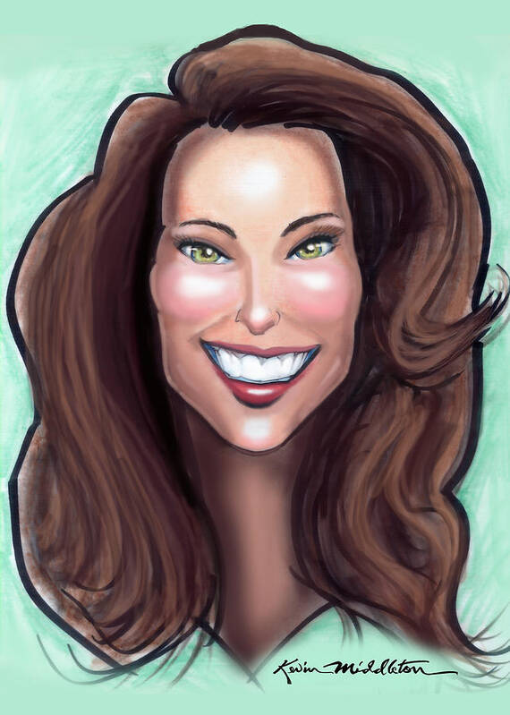 Kate Middleton Art Print featuring the painting Kate Middleton by Kevin Middleton