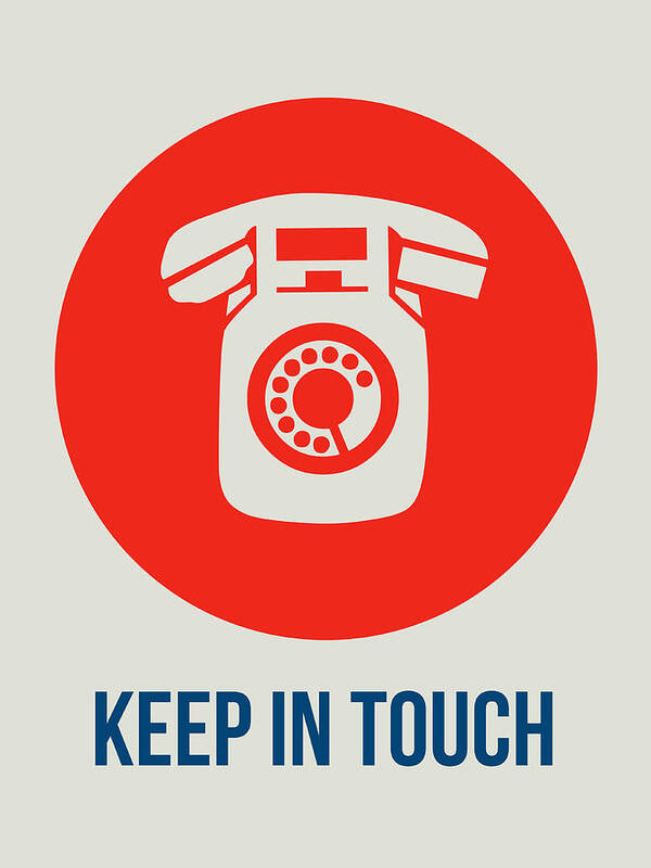 Funny Art Print featuring the digital art Keep In Touch 2 by Naxart Studio