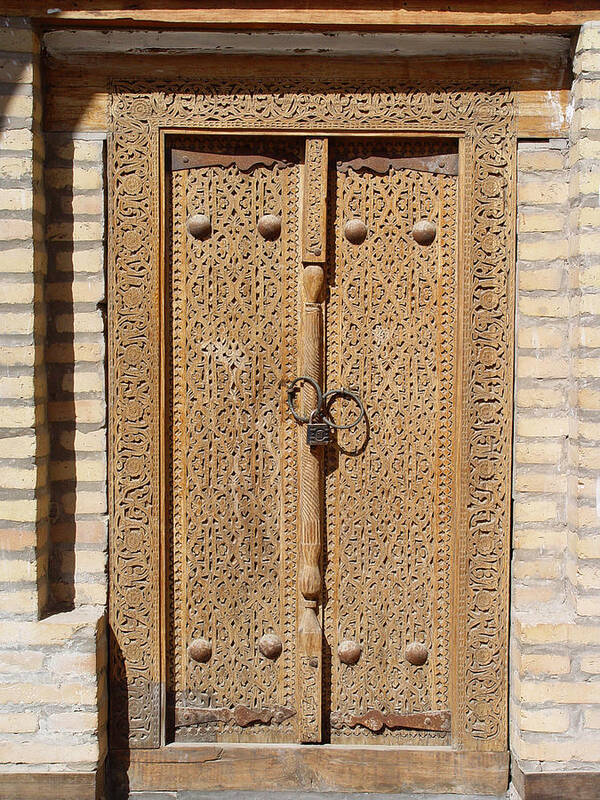 Central Asia Art Print featuring the photograph Khiva Door No.4 by Mamoun Sakkal