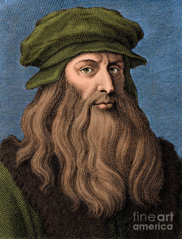 Fine Arts Art Print featuring the photograph Leonardo Da Vinci, Italian Renaissance by Photo Researchers