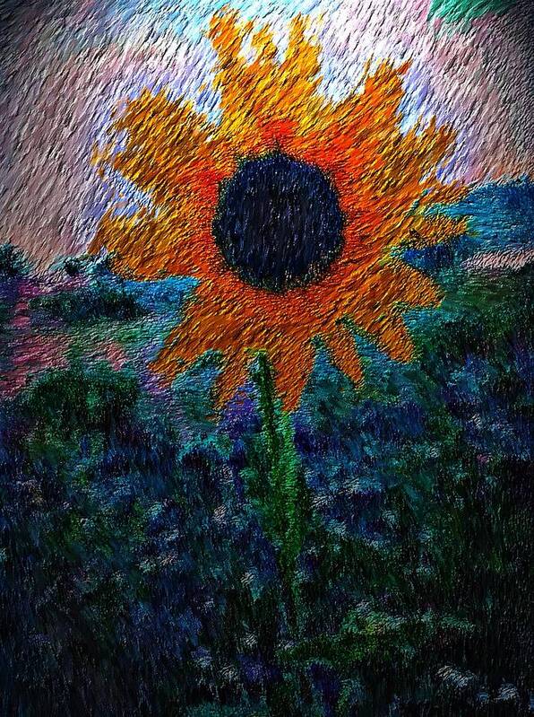 Sunflower Art Print featuring the photograph Light Me Up by Lisa Holland-Gillem