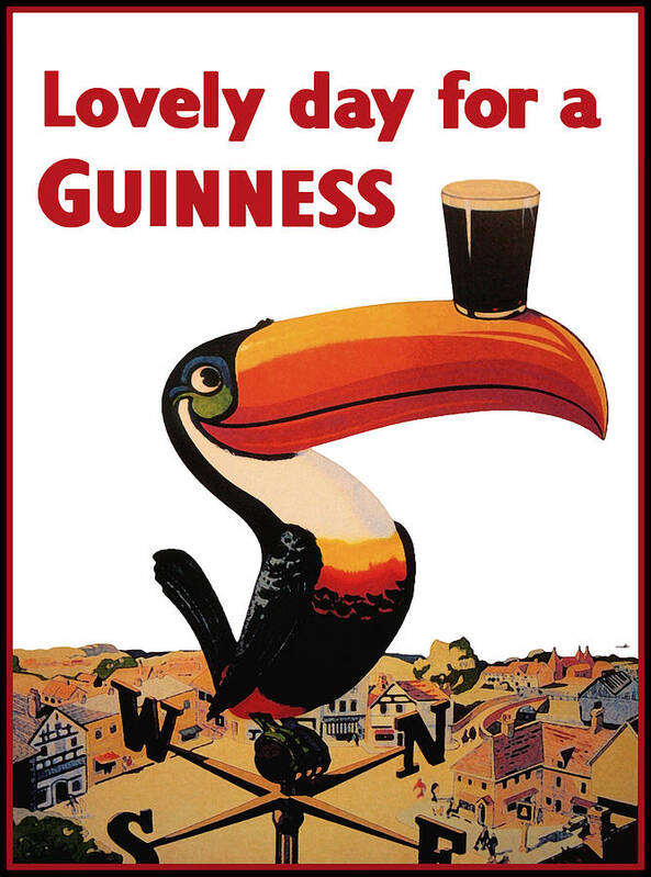 #faatoppicks Art Print featuring the digital art Lovely Day for a Guinness by Georgia Clare