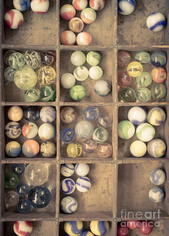 Marbles Art Print featuring the photograph Marble Collection by Edward Fielding