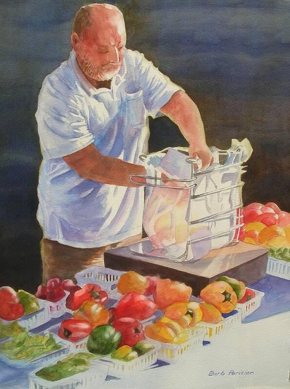 Market Art Print featuring the painting Fill it With Light by Barbara Parisien