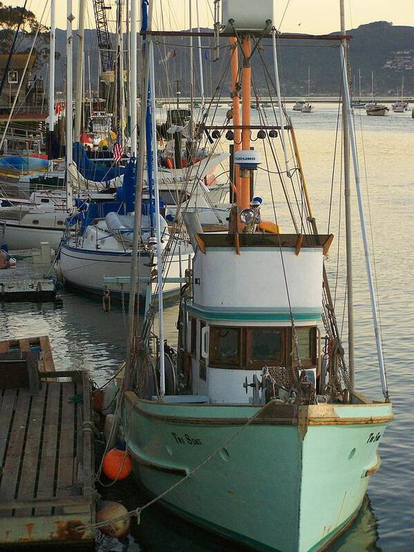 The Coast Art Print featuring the photograph Morro Bay Harbor by Douglas Miller