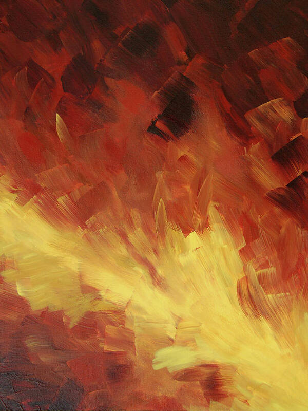 Fire Art Print featuring the painting Muse In The Fire 2 by Sharon Cummings