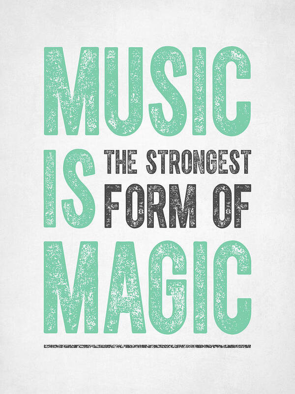 Music Art Print featuring the digital art Music is Magic by Aged Pixel