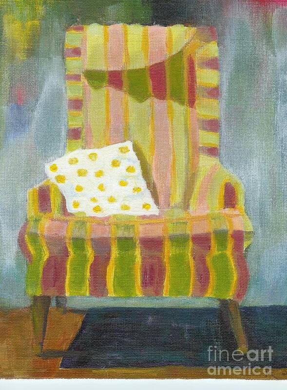 Chair Art Print featuring the mixed media My Favorite Chair by Ruth Dailey