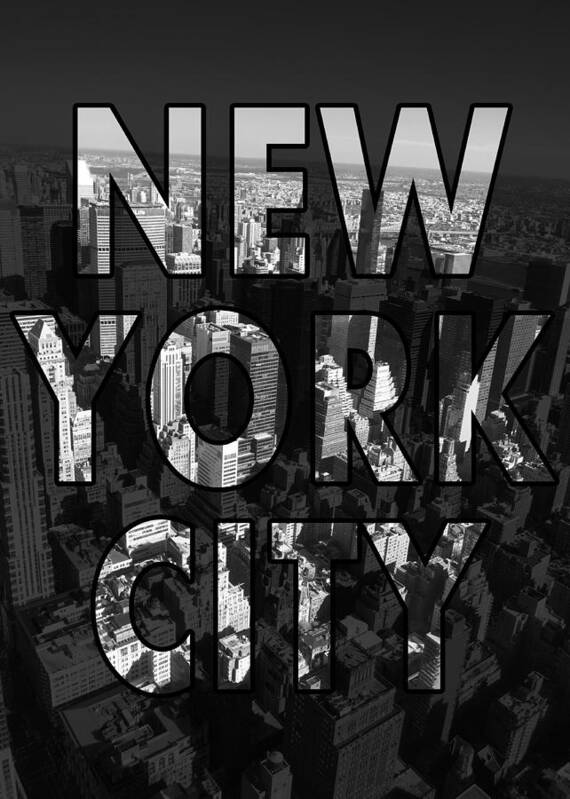 New York Art Print featuring the photograph New York City - Black by Nicklas Gustafsson