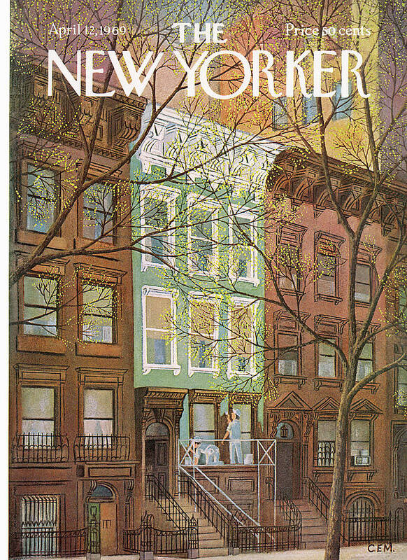 Charles E. Martin Cma Art Print featuring the painting New Yorker April 12th, 1969 by Charles E Martin