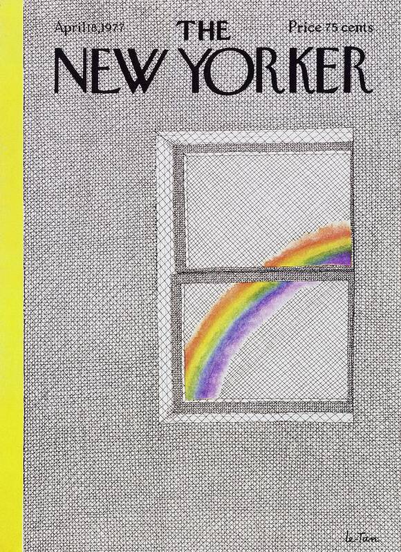 Illustration Art Print featuring the painting New Yorker April 18th 1977 by Pierre Le-Tan