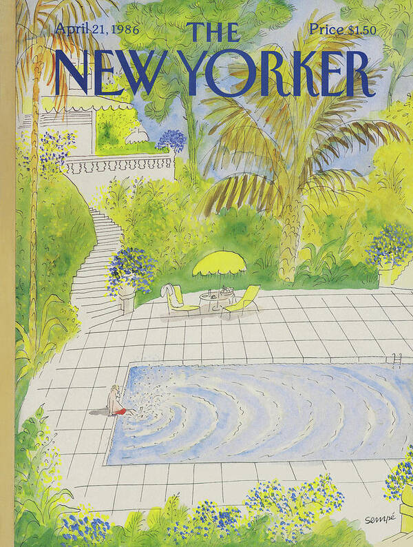 Spring Art Print featuring the painting New Yorker April 21st, 1986 by Jean-Jacques Sempe