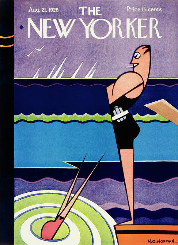 Illustration Art Print featuring the painting New Yorker August 21 1926 by H O Hofman