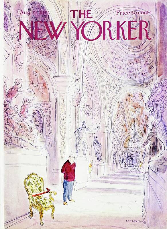 Illustration Art Print featuring the painting New Yorker August 21st 1971 by James Stevenson