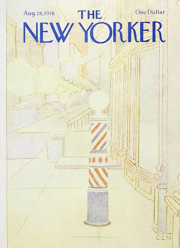 Illustration Art Print featuring the painting New Yorker August 28th 1978 by Charles E Martin