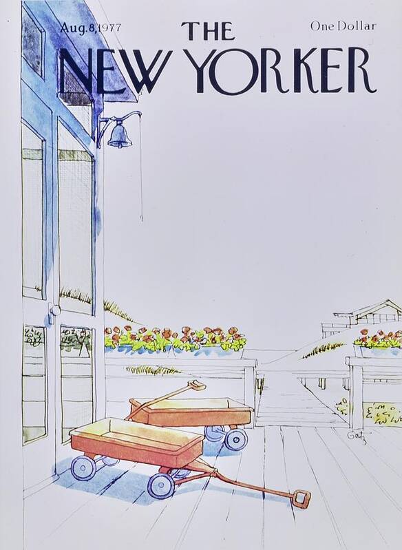 Illustration Art Print featuring the painting New Yorker August 8th 1977 by Arthur Getz