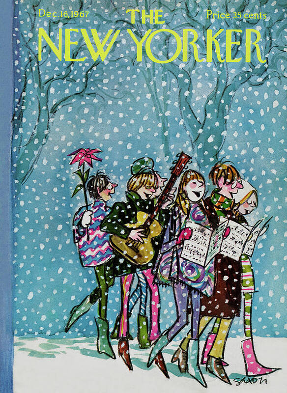 Hippy Art Print featuring the painting New Yorker December 16th, 1967 by Charles Saxon Hippy Art Print featuring the painting New Yorker December 16th, 1967 by Charles Saxon