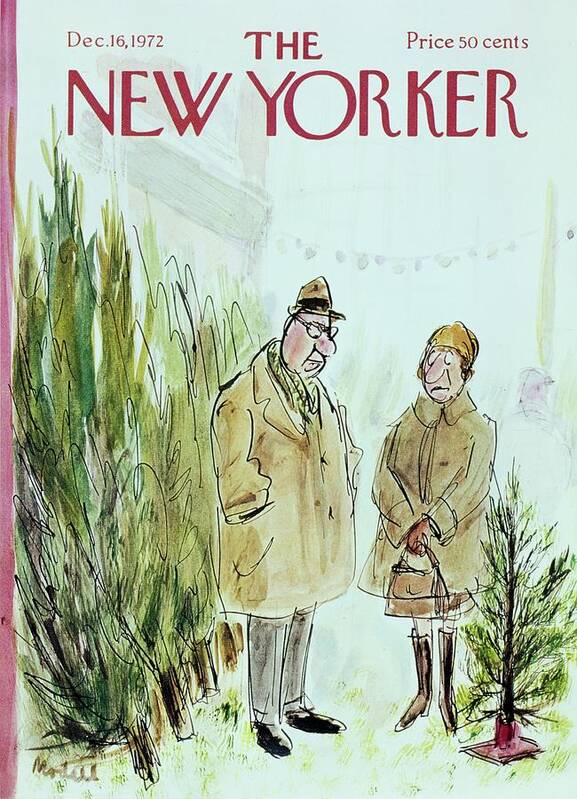 Illustration Art Print featuring the painting New Yorker December 16th 1972 by Frank Modell