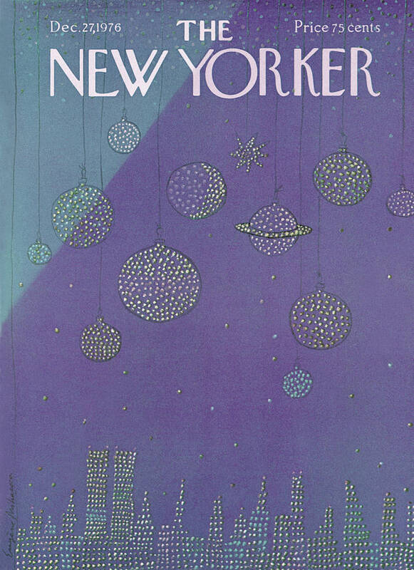 Planets Art Print featuring the painting New Yorker December 27th, 1976 by Eugene Mihaesco
