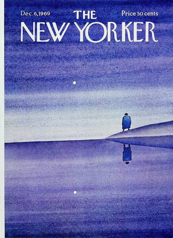 Illustration Art Print featuring the painting New Yorker December 6th 1969 by Jean-Michel Folon
