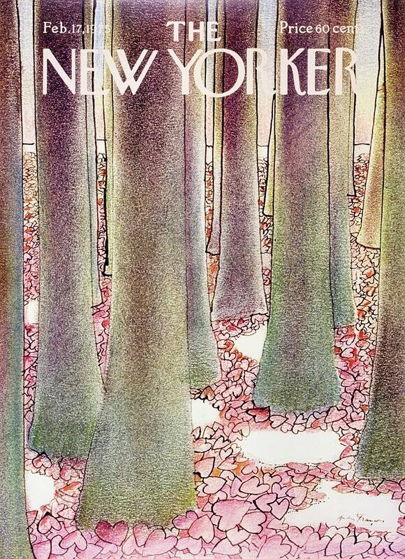 Illustration Art Print featuring the painting New Yorker February 17th 1975 by Andre Francois