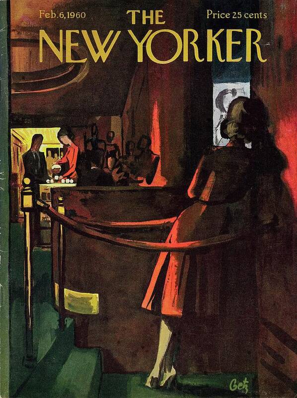 Illustration Art Print featuring the painting New Yorker February 6th 1960 by Arthur Getz
