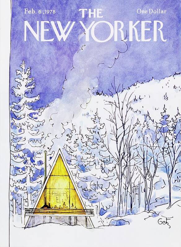 Illustration Art Print featuring the painting New Yorker February 6th 1978 by Arthur Getz