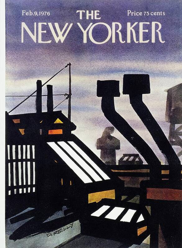 Illustration Art Print featuring the painting New Yorker February 9th 1976 by Donald Reilly