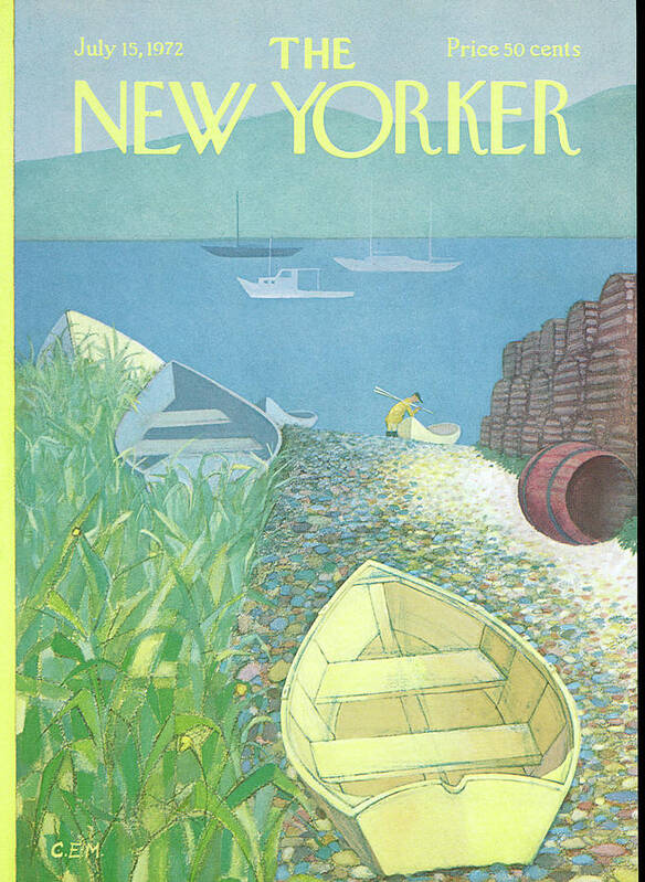 Charles E. Martin Art Print featuring the painting New Yorker July 15th, 1972 by Charles E Martin