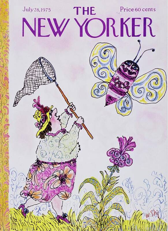 Illustration Art Print featuring the painting New Yorker July 28th 1975 by William Steig