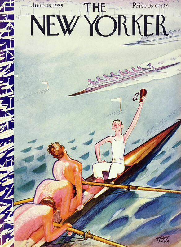 Sport Art Print featuring the painting New Yorker June 15 1935 by Garrett Price