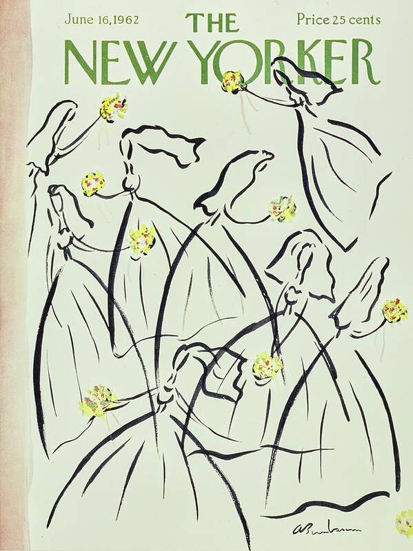 Illustration Art Print featuring the painting New Yorker June 16th 1962 by Abe Birnbaum