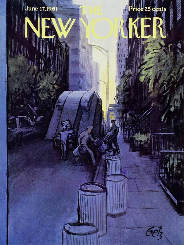 Illustration Art Print featuring the painting New Yorker June 17th 1961 by Arthur Getz