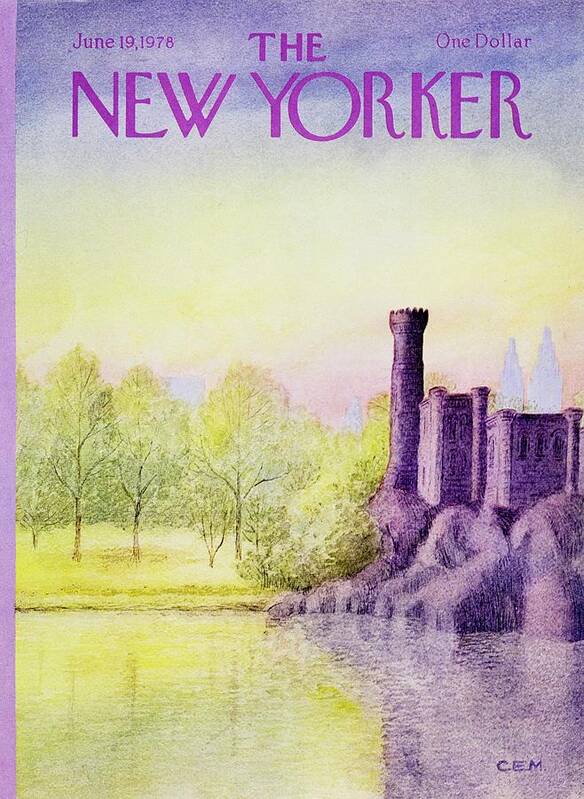 Illustration Art Print featuring the painting New Yorker June 19th 1978 by Charles E Martin