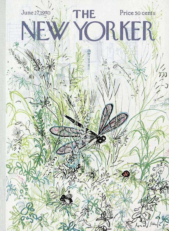 Ronald Searle Rse Art Print featuring the painting New Yorker June 27th, 1970 by Ronald Searle