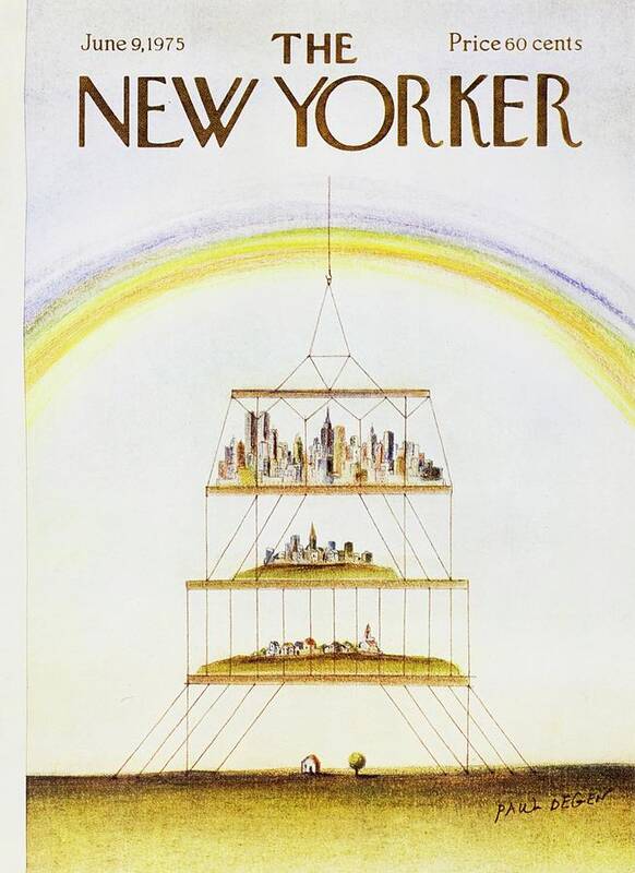 Illustration Art Print featuring the painting New Yorker June 9th 1975 by Paul Degen